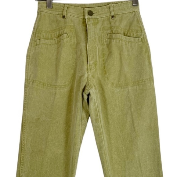 Vintage Sergio Valente High Waist Straight Leg Jeans Size Small Green - Picture 3 of 8